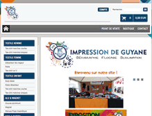 Tablet Screenshot of impressiondeguyane.com